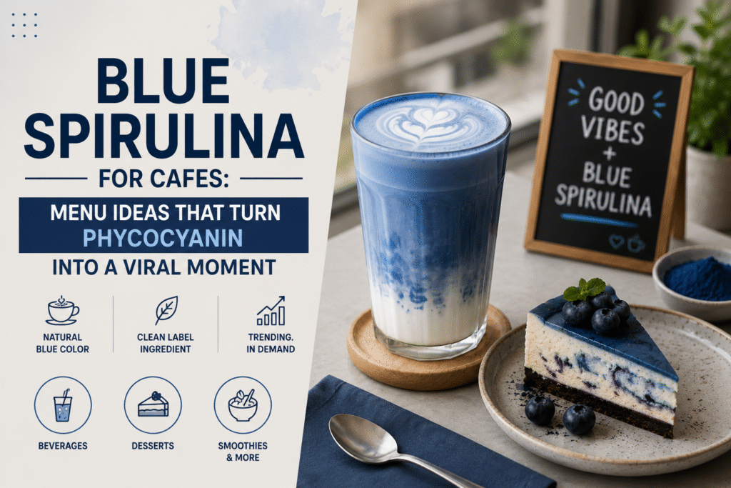 Blue Spirulina for Cafes: Menu Ideas That Turn Phycocyanin Into a Viral Moment